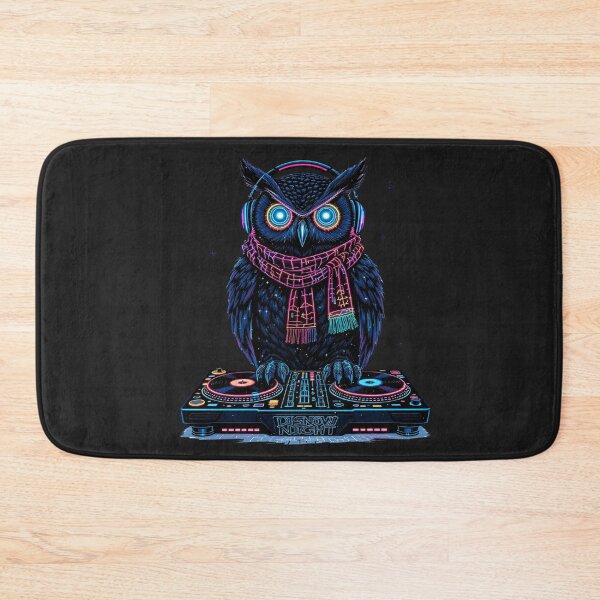 Item preview, Cyberpunk Owl | DJ Snow Night Neon Winter designed and sold by ColorSplash123.