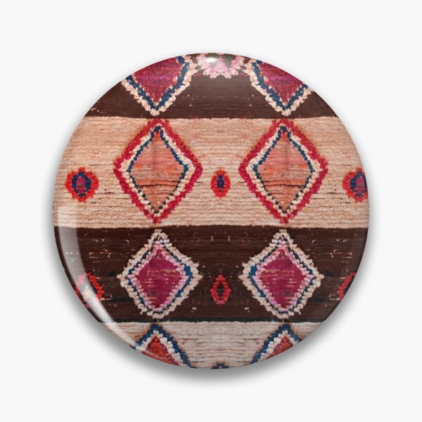 Item preview, Vintage Berber Rug Pattern In Warm Earth Tones designed and sold by SpaceBazaar.