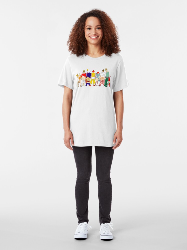 Alternate view of Fast Food Butts Mascots Slim Fit T-Shirt