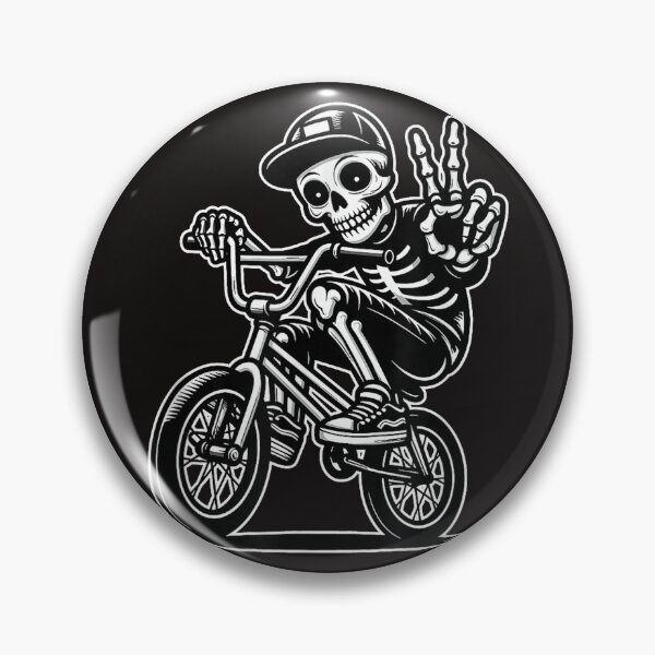 Item preview, Funny Peace Skeleton BMX Rider BMX Bike Boy designed and sold by waebox.