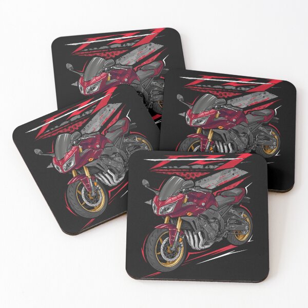 Item preview, Yamaha FZ1-S 2010-2011 (Deep Red Metallic) for Motorcycle Riders designed and sold by MotoApparelHub.