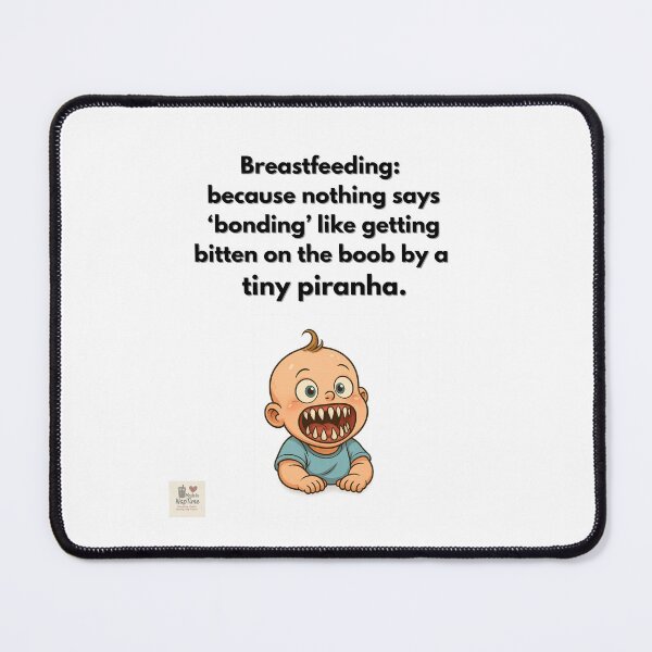 Item preview, Tiny Piranha Baby – Funny Breastfeeding Parenting Quote Design designed and sold by MadeInNapTime.