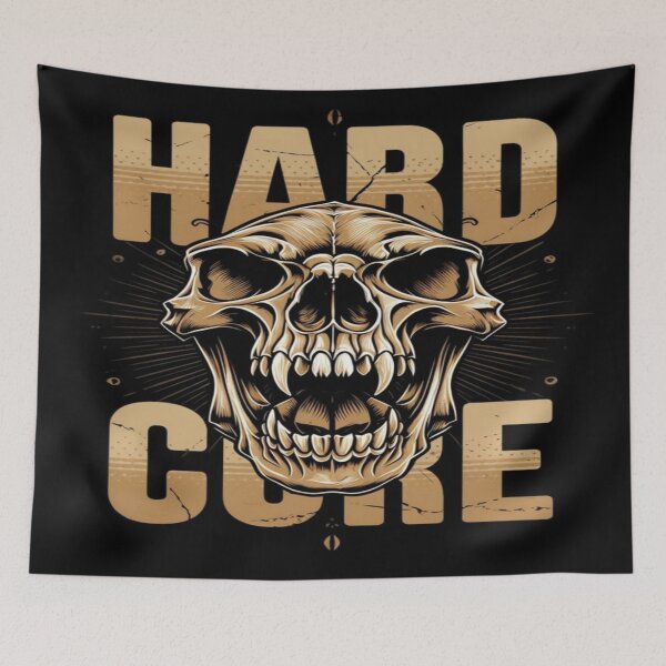 Item preview, Hardcore Skull Art – Aggressive Grunge Design for Extreme Sports, Metal Fans & Bold Streetwear designed and sold by Bright Nest Studio.