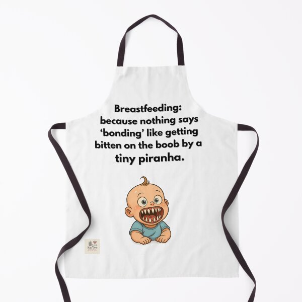 Item preview, Tiny Piranha Baby – Funny Breastfeeding Parenting Quote Design designed and sold by MadeInNapTime.
