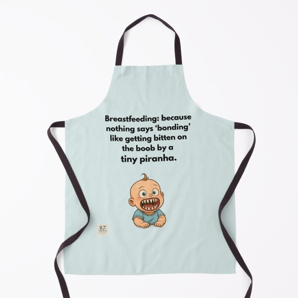 Item preview, Breastfeeding Humor – Tiny Piranha Funny Parenting Quote Design designed and sold by MadeInNapTime.