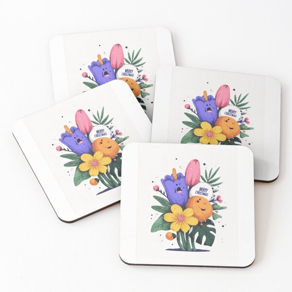 Item preview, Festive Faces: A Whimsical Christmas Bloom designed and sold by ForeverPrintsOK.