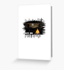 Hammock Camping Hammock Campers Have an Elevated Perspective Greeting Card