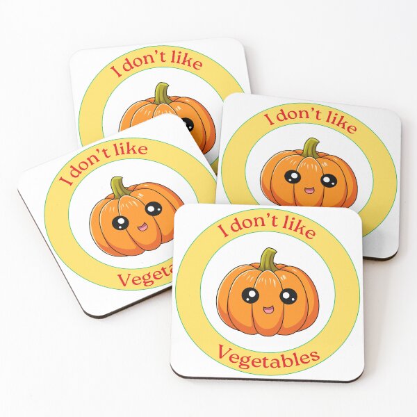 Item preview, I Don’t Like Vegetables - Pumpkin - Funny Cartoon Pumpkin  designed and sold by Love3Happy.