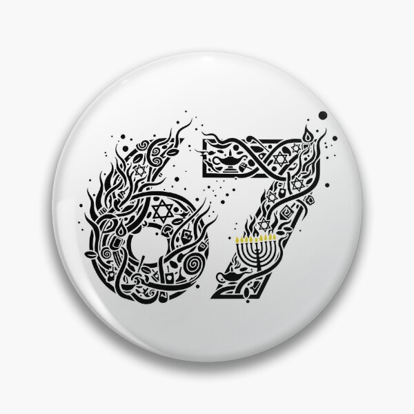 Item preview, Hanukkah 67 Six Seven Meme Design designed and sold by ZuToMi.