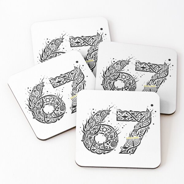 Item preview, Hanukkah 67 Six Seven Meme Design designed and sold by ZuToMi.