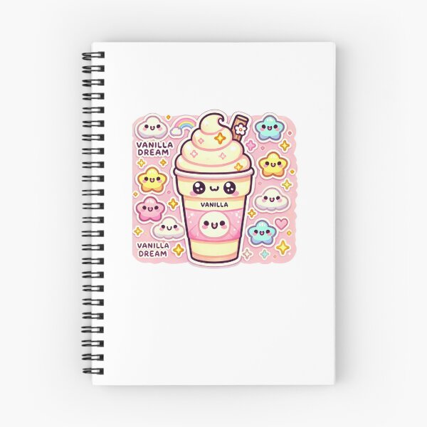 Item preview, Vanilla Dream – Cute Kawaii Pastel Coffee Stickers designed and sold by Smile-AlNo.