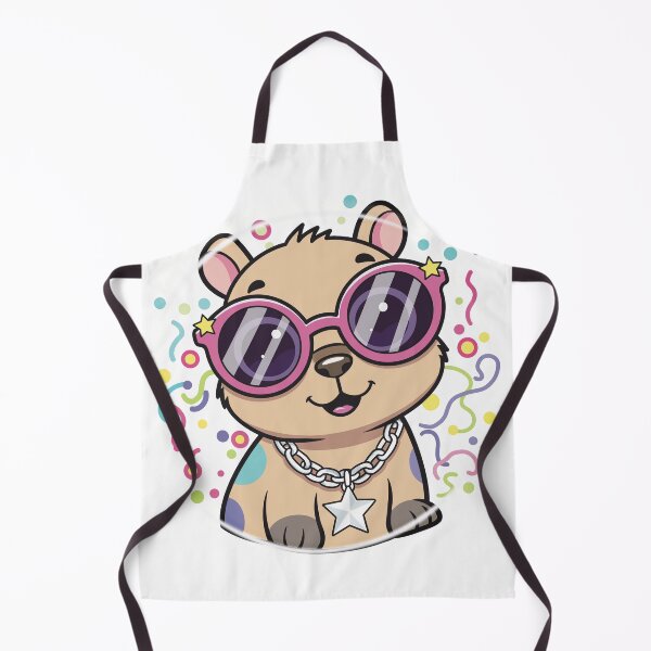 Item preview, Cute Cool capybara with Colorful Sunglasses – Fun Cartoon capybara Design designed and sold by holywarter.