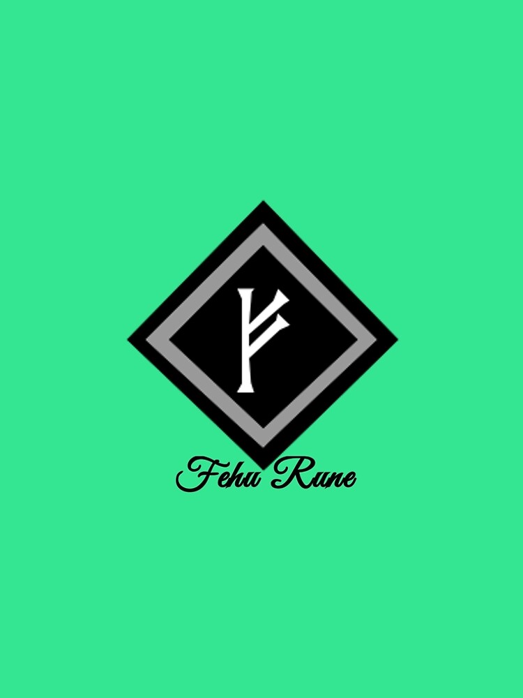 Aperçu 5 sur 5. Robe trapèze avec l'œuvre Fehu Rune créée et vendue par WindsofJupiter.