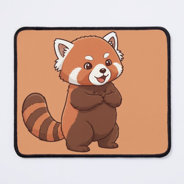 Item preview, Sweet and Polite Red Panda with Folded Paws - Kawaii Portrait designed and sold by Wild-way Art.