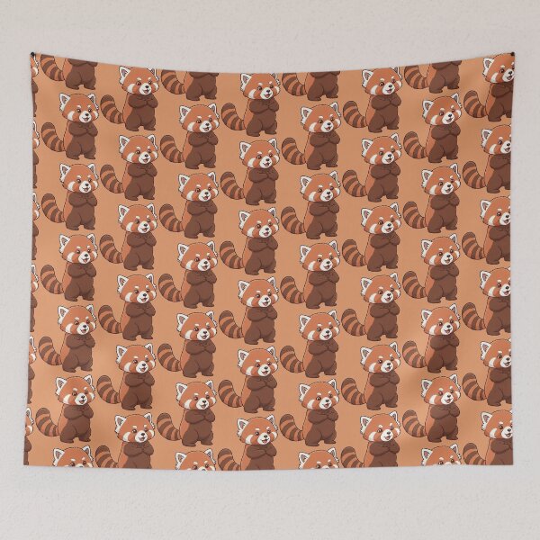 Item preview, Sweet and Polite Red Panda with Folded Paws - Kawaii Portrait designed and sold by Wild-way Art.