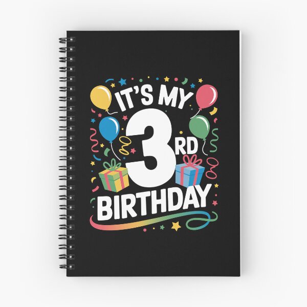 Item preview, It's My 3rd Birthday 3 Three Happy Birthday designed and sold by VasilisLamArt.