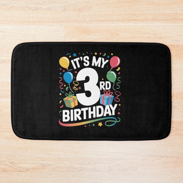 Item preview, It's My 3rd Birthday 3 Three Happy Birthday designed and sold by VasilisLamArt.