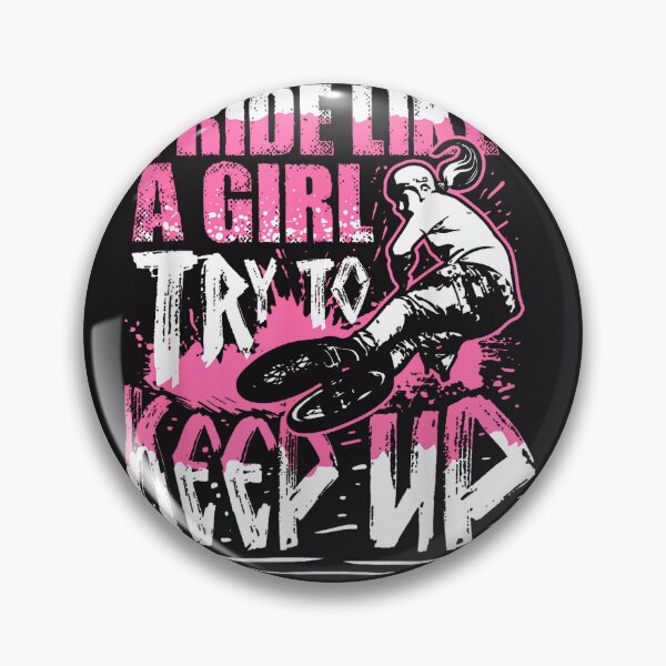 Item preview, I Know I Ride Like A Girl Funny Stunt BMX Bike Girl designed and sold by waebox.