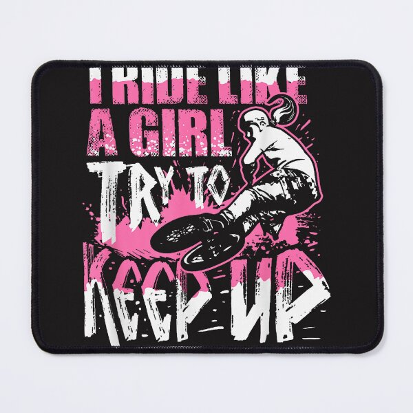 Item preview, I Know I Ride Like A Girl Funny Stunt BMX Bike Girl designed and sold by waebox.