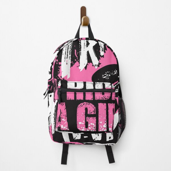 Item preview, I Know I Ride Like A Girl Funny Stunt BMX Bike Girl designed and sold by waebox.