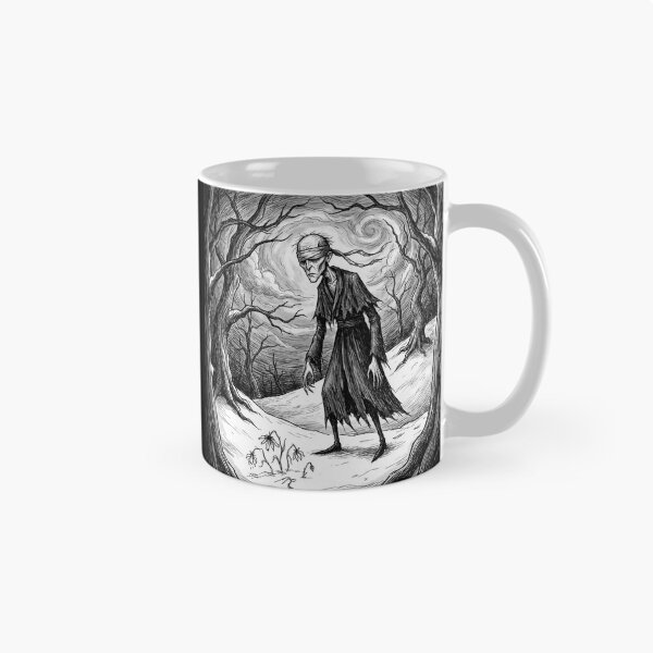 Item preview, Hodr Winter God Ancient Norse God Gothic style illustration designed and sold by Vintage Designs +.