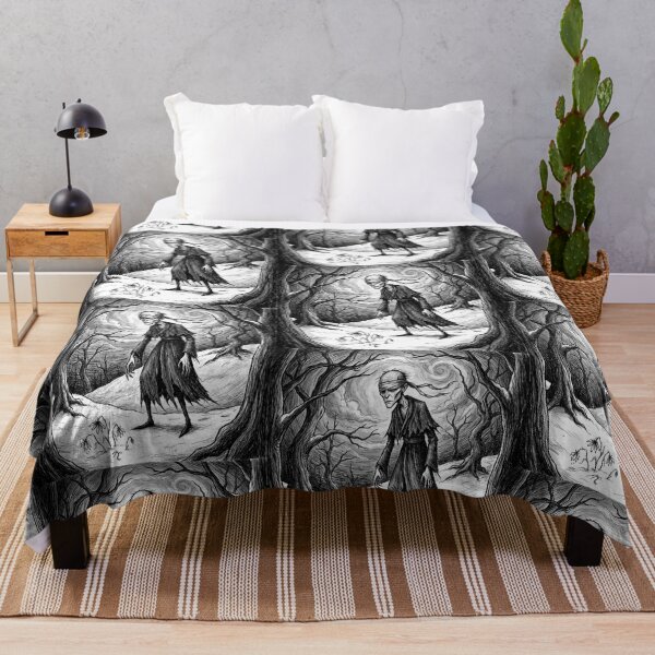 Item preview, Hodr Winter God Ancient Norse God Gothic style illustration designed and sold by Vintage Designs +.