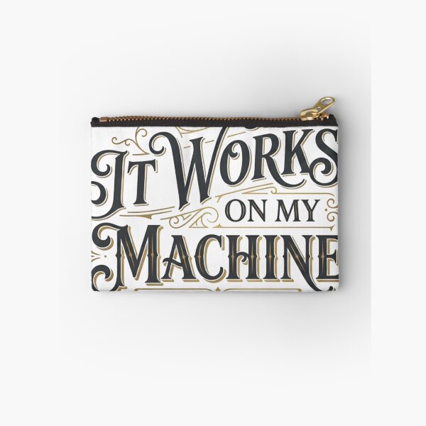 Item preview, It Works on My Machine – Vintage Programmer Quote Typography designed and sold by SoulenCify.