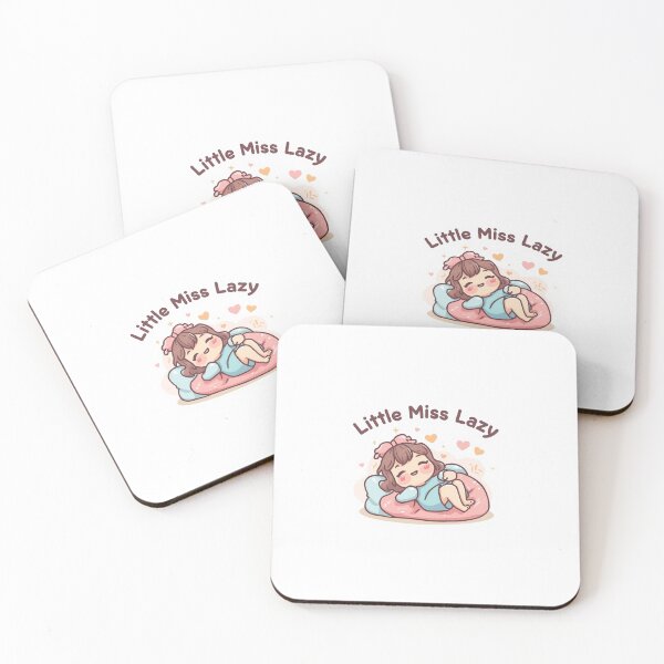 Item preview, Little Miss Lazy – Cute Girl Sticker designed and sold by Alled Shop.