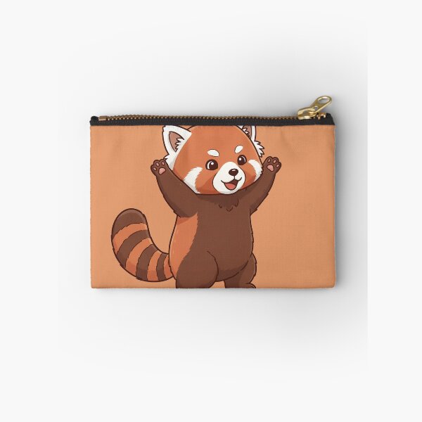 Item preview, Adorable Cheerful Red Panda with Paws Up - Kawaii Animal Art designed and sold by Wild-way Art.
