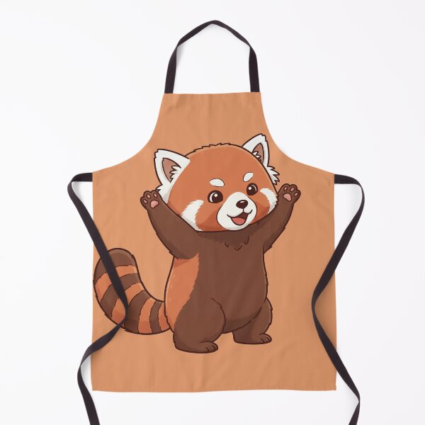 Item preview, Adorable Cheerful Red Panda with Paws Up - Kawaii Animal Art designed and sold by Wild-way Art.