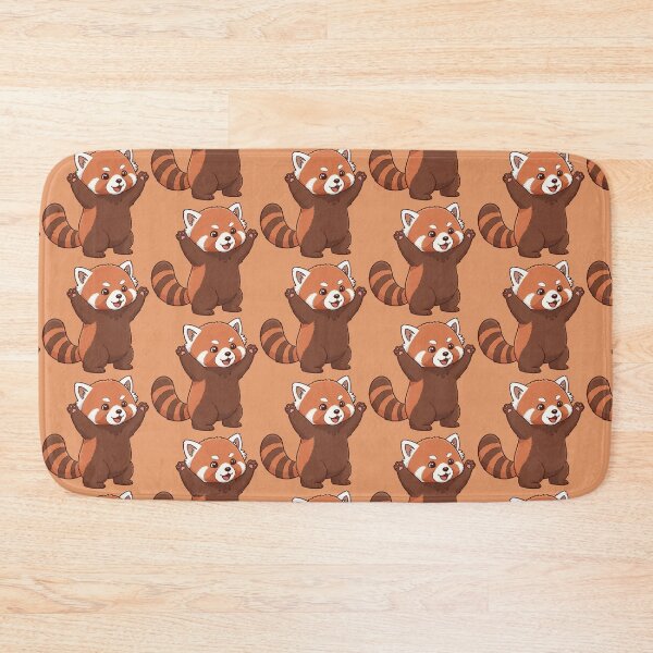 Item preview, Adorable Cheerful Red Panda with Paws Up - Kawaii Animal Art designed and sold by Wild-way Art.