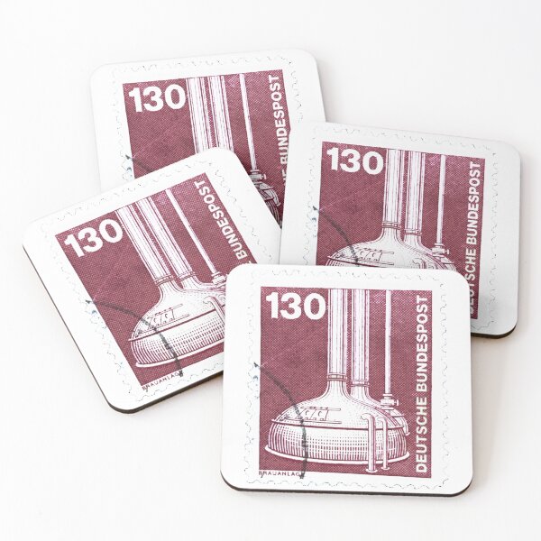 Item preview, Vintage Deutsche Red 130 Bundespost Postage Stamp designed and sold by red-amber65.