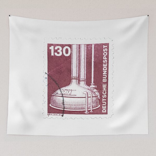 Item preview, Vintage Deutsche Red 130 Bundespost Postage Stamp designed and sold by red-amber65.