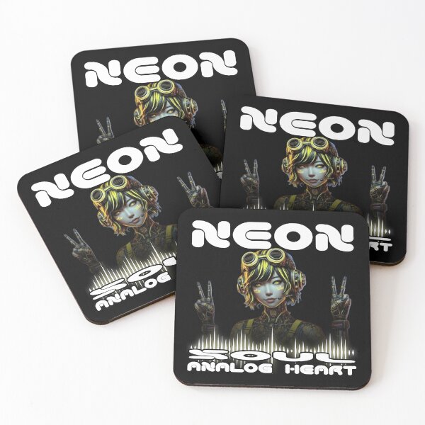 Item preview, Neon Soul Frequency - Cyberpunk Android DJ designed and sold by A-T-H.