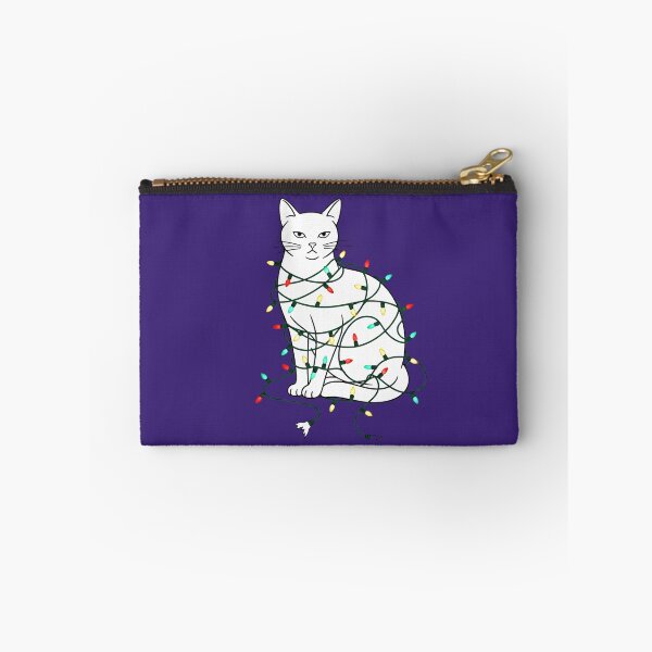 Item preview, Tangled Cat Christmas Lights - Grumpy Feline Ornament  designed and sold by A-ZTEES.