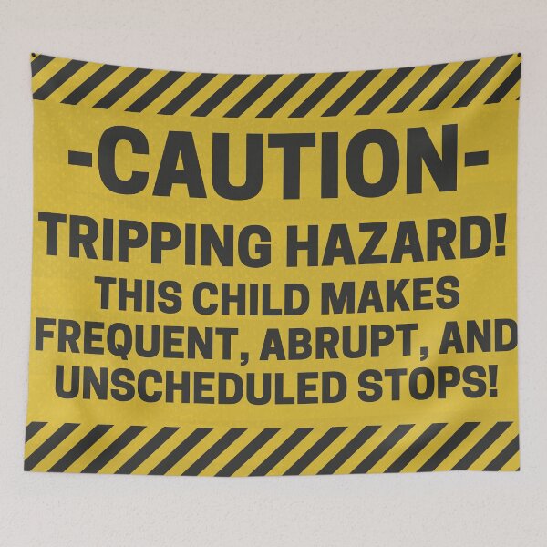 Item preview, Caution: Tripping Hazard – Funny Parenting Humor Shirt designed and sold by RollFuzzy.