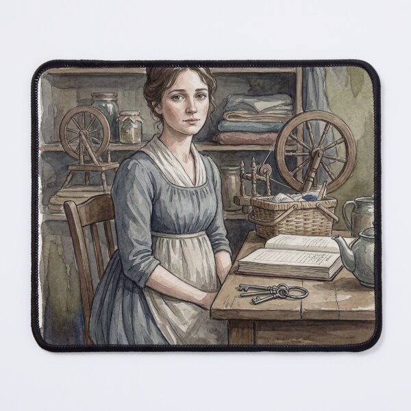 Item preview, Charlotte Lucas from Pride and Prejudice character illustration designed and sold by Vintage Designs +.