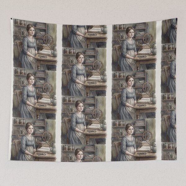Item preview, Charlotte Lucas from Pride and Prejudice character illustration designed and sold by Vintage Designs +.