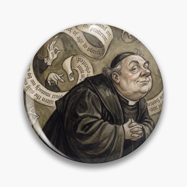 Item preview, Collins the Servile Clergyman from Pride and Prejudice character illustration designed and sold by Vintage Designs +.