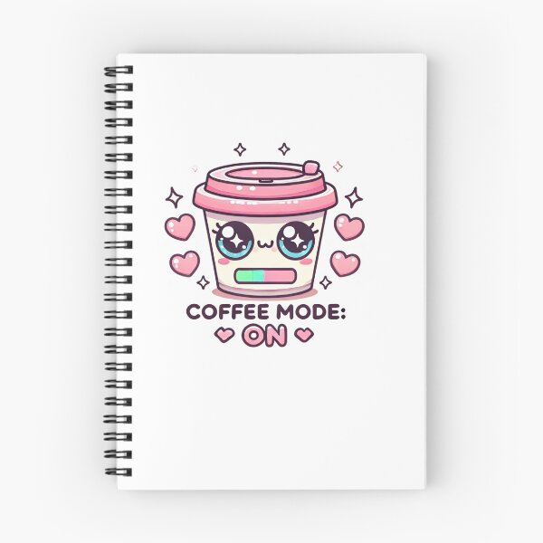 Item preview, Coffee Mode: ON – Kawaii Coffee Cup Design designed and sold by Smile-AlNo.