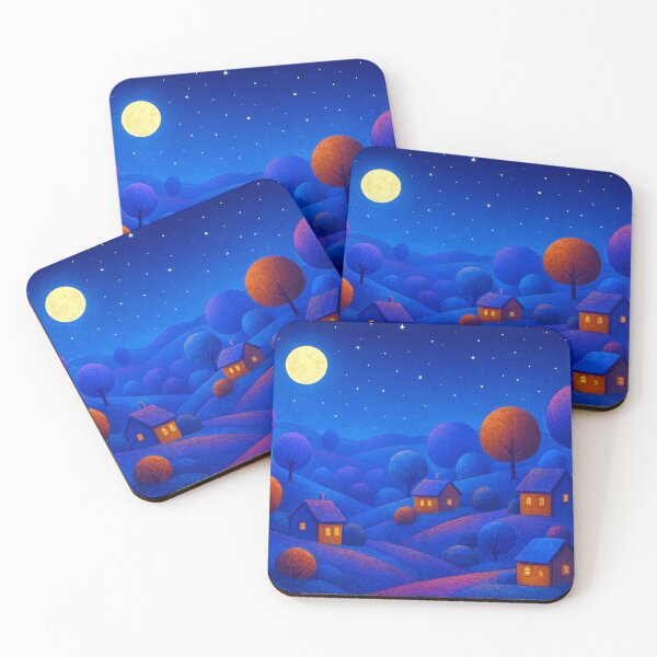 Item preview, Imaginative hills at night designed and sold by Sigtrix.