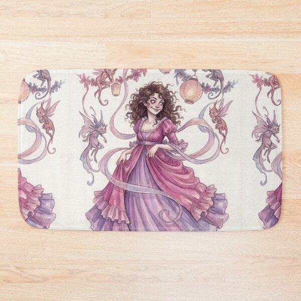Item preview, Lydia Flirtation in the Ballfrom Pride and Prejudice character illustration designed and sold by Vintage Designs +.