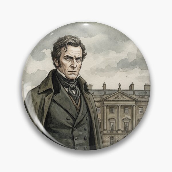 Item preview, Mr Darcy at Pemberley Pride and Prejudice character illustration designed and sold by Vintage Designs +.