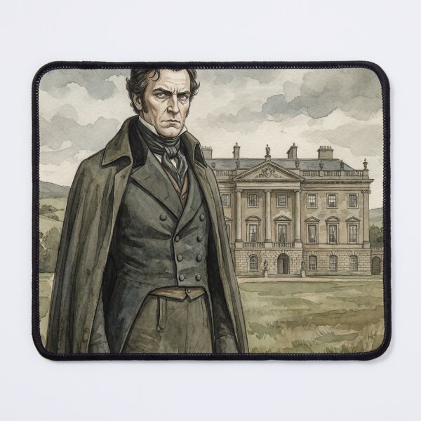 Item preview, Mr Darcy at Pemberley Pride and Prejudice character illustration designed and sold by Vintage Designs +.
