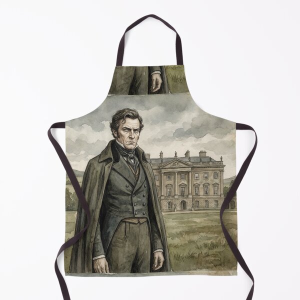 Item preview, Mr Darcy at Pemberley Pride and Prejudice character illustration designed and sold by Vintage Designs +.