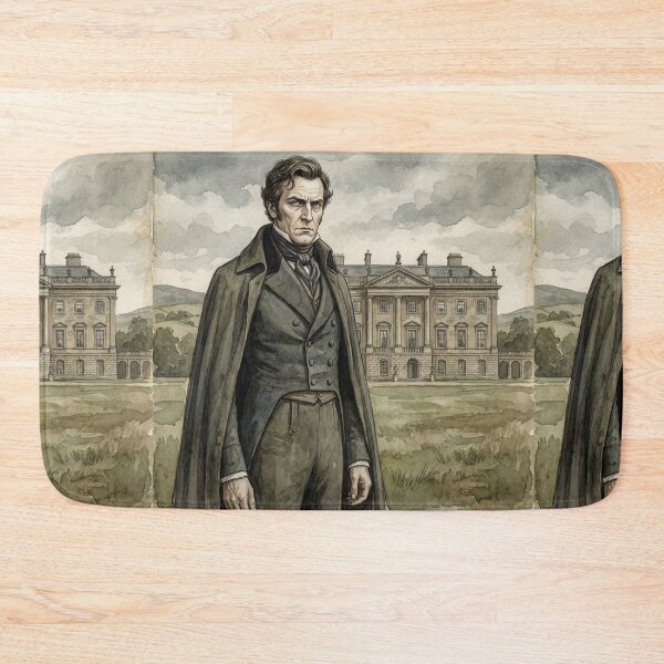 Item preview, Mr Darcy at Pemberley Pride and Prejudice character illustration designed and sold by Vintage Designs +.