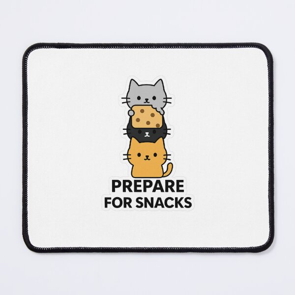 Item preview, Prepare For Snacks – Cute Stacked Cats Snack Sticker designed and sold by TMD167207.