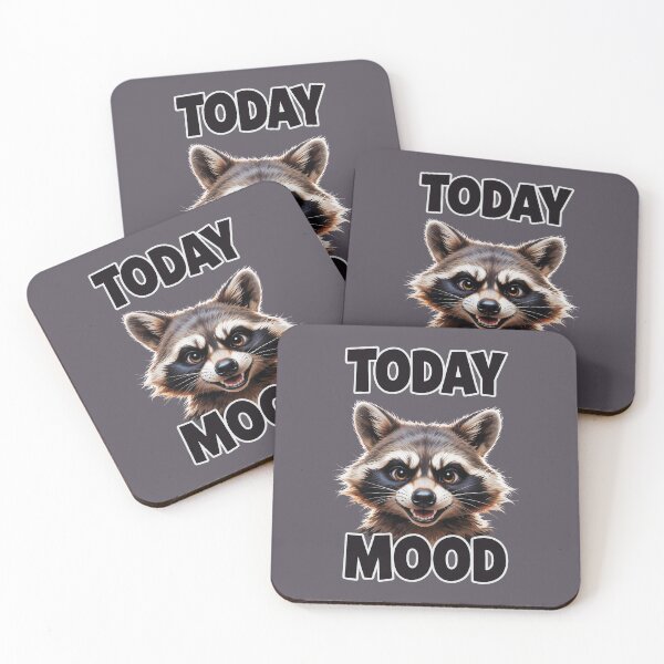 Item preview, Today Raccoon Mood, Funny Mischievous Animal designed and sold by QuirkySpark.