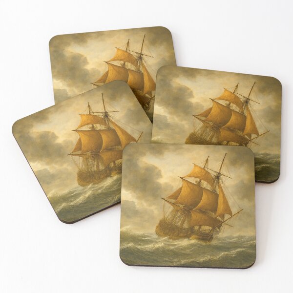 Item preview, Stormy ride under a golden sky designed and sold by Sigtrix.