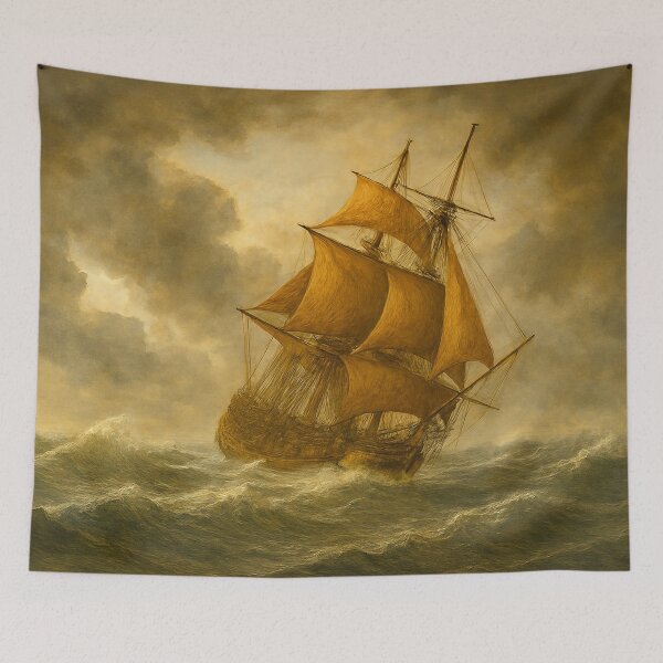 Item preview, Stormy ride under a golden sky designed and sold by Sigtrix.